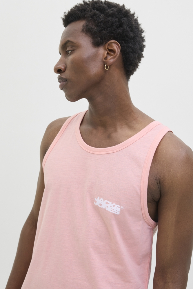 JCOSAGO SMALL LOGO SLUB TANK TOP 12276727 PINK ICING